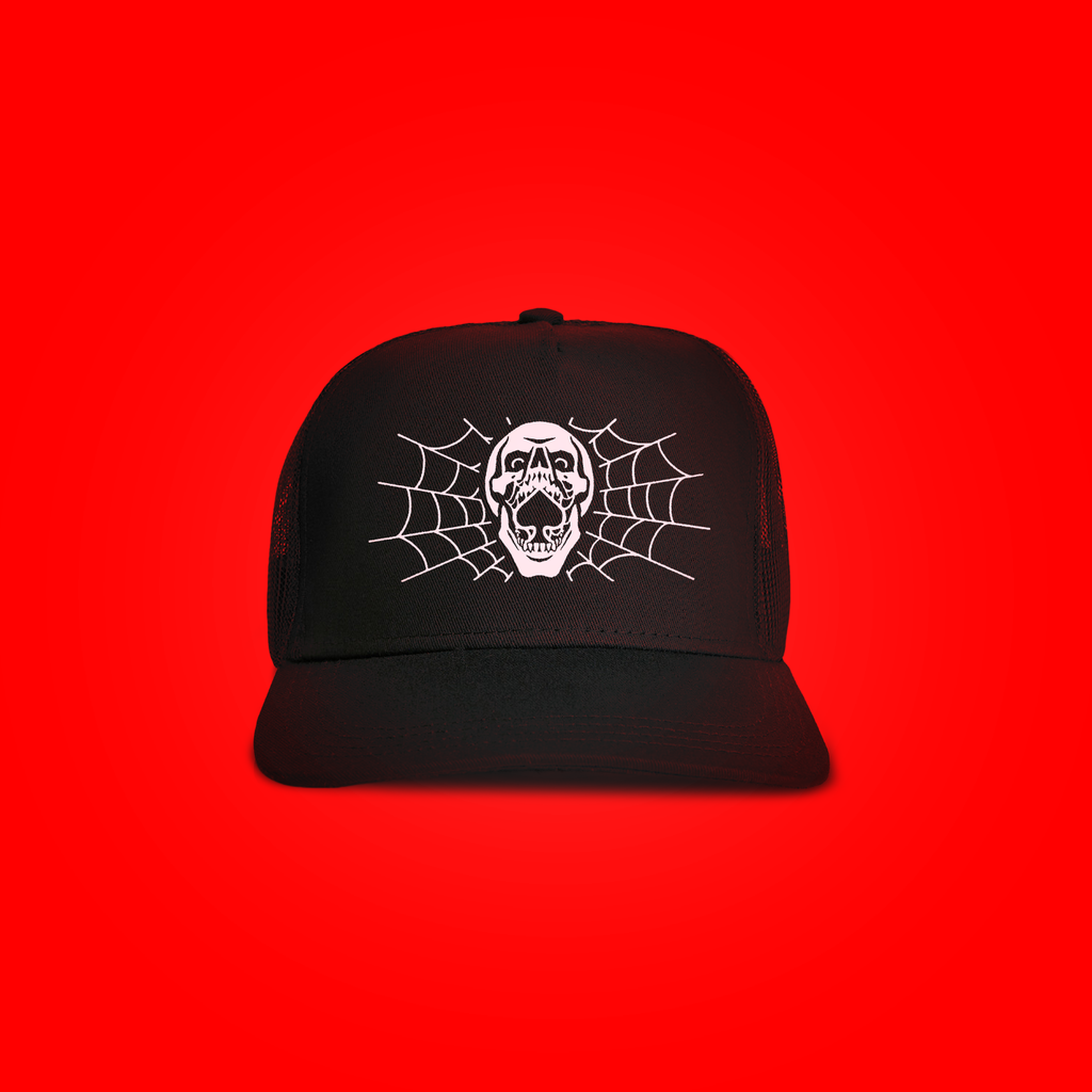 Skull Spade Mesh Trucker Snapback Hat – Hellcats USA