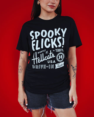 Spooky Flicks T-shirt (Glow In The Dark)