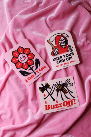 2 Cute 2 Care Sticker