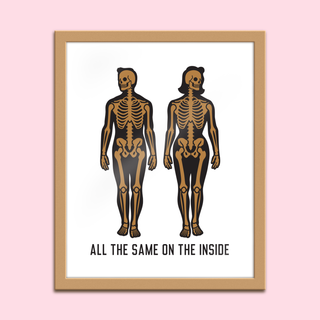 All The Same On The Inside - Gold - 8x10