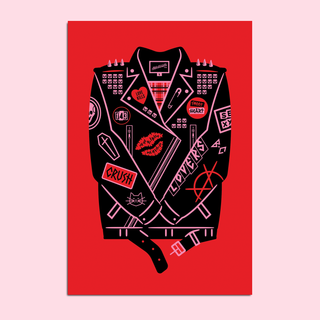 Punk Jacket Postcard