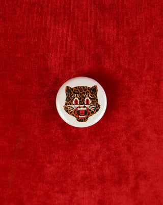 Leopard Hex Button