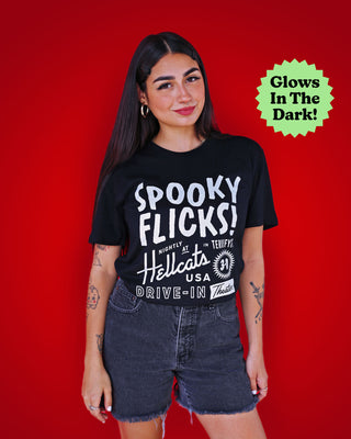 Spooky Flicks T-shirt (Glow In The Dark)