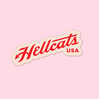 Hellcats USA Cream Sticker