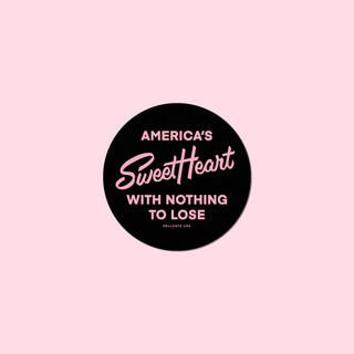 America's Sweetheart Sticker Black - Large