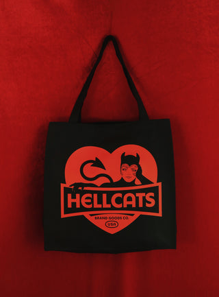 Lady Hex Heart Tote Bag