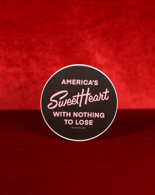 America's Sweetheart Sticker Black - Large