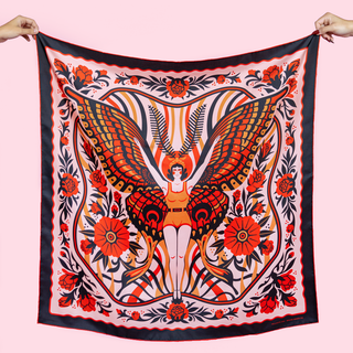 Moth Girl Silk Scarf