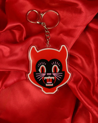 Devil Hex Head Bag Charm