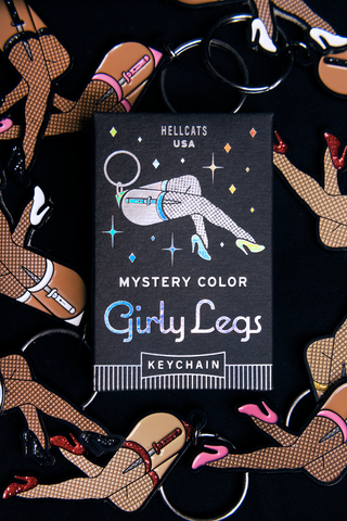 Mystery Girly Legs Keychain