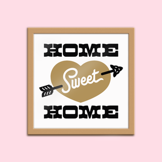 Home Sweet Home Art Print - 8x8