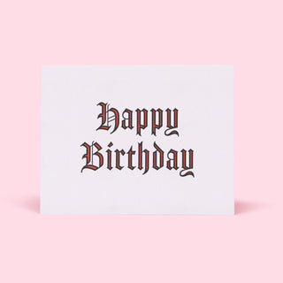 Happy Birthday Letterpress Card