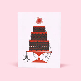 Spider Cake Letterpress Card