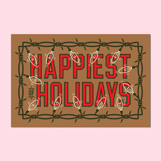 Happiest Holidays Postcard